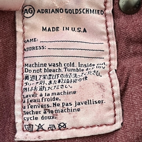 AG ADRIANO GOLDSCHMIED Legging Ankle Super Skinny Leatherette Jean Size 24R New - Picture 13 of 16